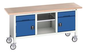 Verso 1750x600 Mobile Storage Bench M21 Verso Mobile Work Benches for assembly and production 42/16923221.11 Verso 1750x600 Mobile Storage Bench M21.jpg